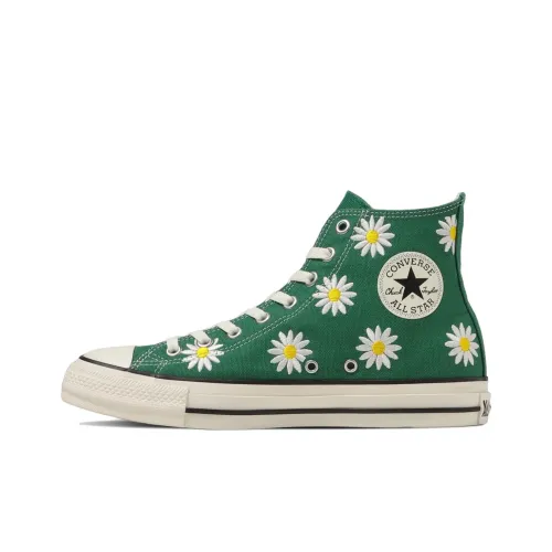 Конверс All Star Ⓡ Daisyflower Hi High Топ Кеды Унисекс Зеленый Белый