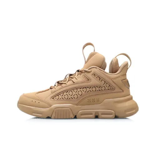 Подкладка Hanjia устойчивая к истиранию дышащий низкий топ кроссовки с толстой подошвой мужской пшеничный цвет