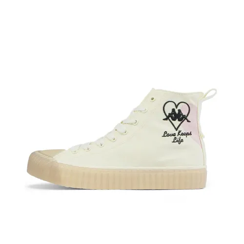 KAPPA Устойчивый к истиранию Легкий Высокий Топ Обувь Женская Зимняя Белая