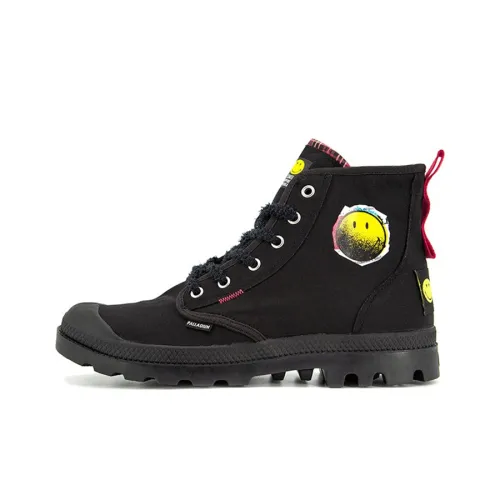 SMILEY x Palladium Pampa противоскользящий устойчивый к истиранию дышащий легкий высокопрочный высокий топ