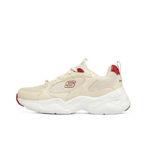 Skechers D'LITES 3,0 AIR Устойчивые к истиранию MID Топ Толстая подошва Кроссовки Женские Естественный