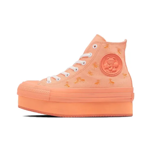 Converse Chuck Taylor All Star Ancco Chunkyline Hi High Топ Кеды Женские Апельсин Версия для Японии