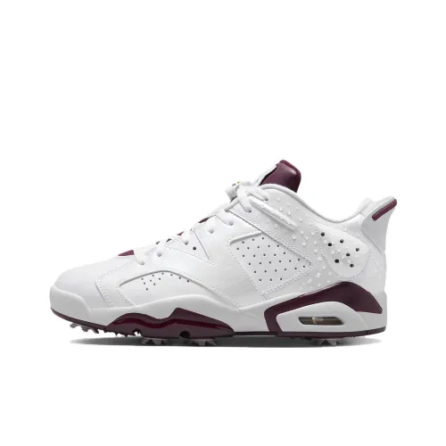 Jordan Air Jordan 6 Retro g NRG Low Топ Обувь для гольфа Унисекс Белый Красный