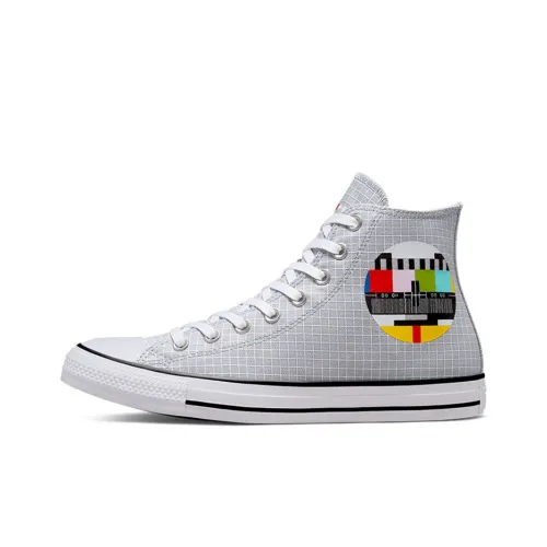 Converse Chuck Taylor All Star Износостойкие высокие кеды унисекс серо-белые