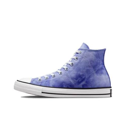 Converse Chuck Taylor All Star Sun Washed Fabric High Top Sneakers Unisex Purple