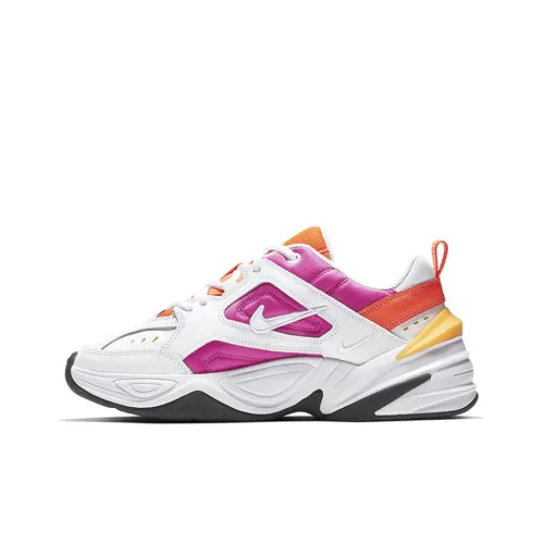 Nike M2K Tekno Low Топ Толстая подошва Кроссовки Женские Розовые Белые