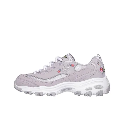Skechers D'LITES 1,0 Low Топ Толстая подошва Кроссовки Женские Лаванда