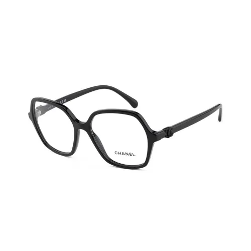 CHANEL Пластиковая оправа Нерегулярной формы Оправа для очков Унисекс Черный