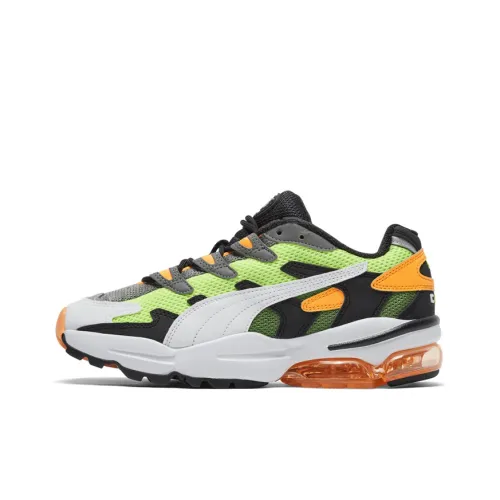 PUMA CELL Alien OG Low Топ Толстая подошва Кроссовки Унисекс Зеленый Оранжевый