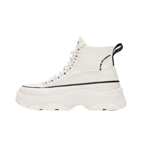 Champion Canvas Shoes High Top White Women's
