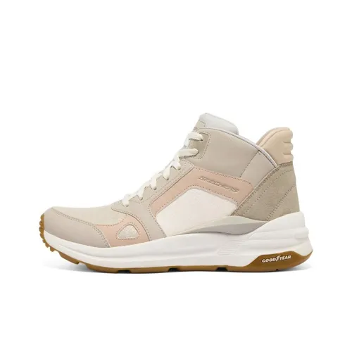 Skechers Global Jogger High Топ Толстая подошва Кроссовки Женские Розовые