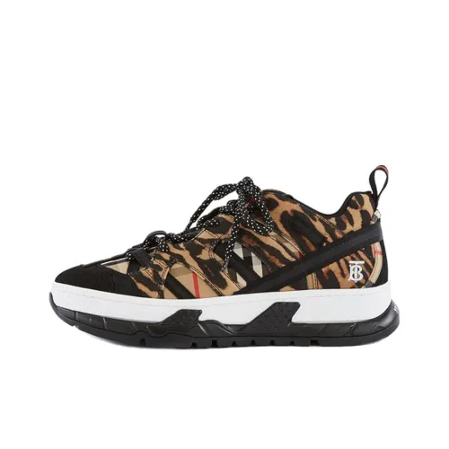 Burberry UNION Low Топ Толстоподошвенные кроссовки Женские с леопардовым принтом