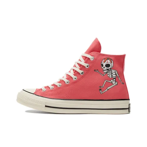 Converse 1970s High Top Canvas Shoes Unisex Coral Pink Конверс 1970s Высокие Кеды Унисекс Кораллово-Розовый