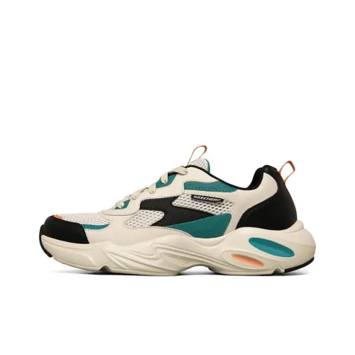 Skechers Stamina Airy Low Топ Толстая подошва Кроссовки Мужские Экрю