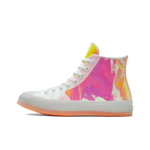 Конверс 1970s Hi Vis Irridescent Chuck Taylor All Star High Топ Кеды Унисекс Белый