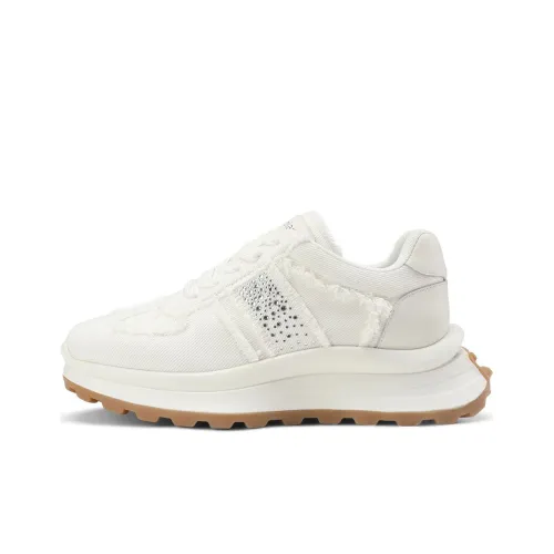 Rosa Bianca визуально увеличивает рост Низкий топ Толстая подошва Кроссовки 4CM Женские