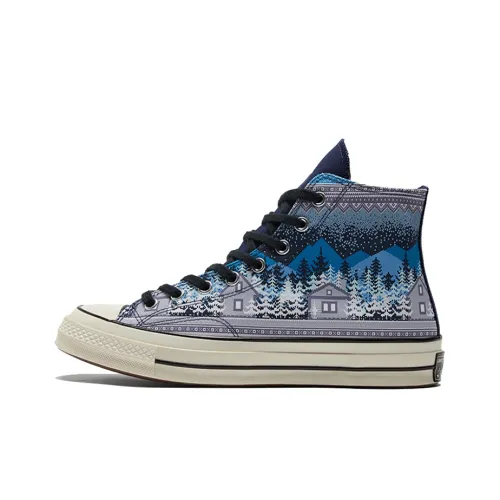 Конверс 1970s Chuck Taylor All Star High Топ Кеды Унисекс Синий Серый