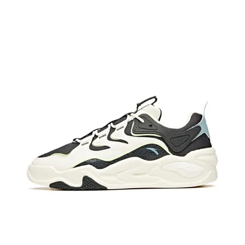 ANTA Амортизирующие подошвы Устойчивые к истиранию Дышащие Низкий топ Кроссовки для бега Мужские Серый Белый Зеленый