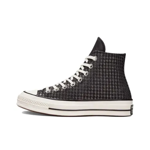 Converse 1970s High Top Canvas Shoes Women's Black White Конверс 1970s Высокие Кеды Женские Черный Белый