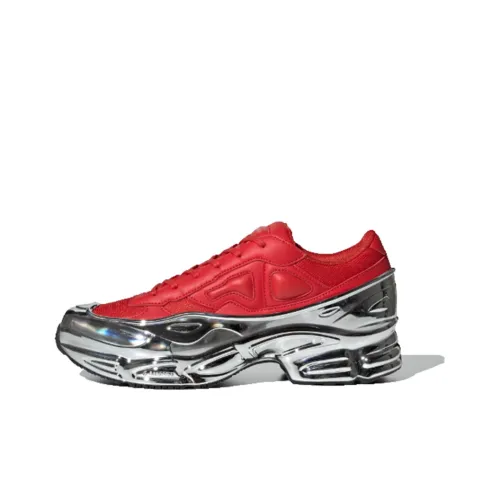 Adidas Originals Ozweego RS Красный Серебряный Нескользящий Легкий Низкий Топ Тяжелая Подошва Кроссовки Унисекс Красный Серебряный