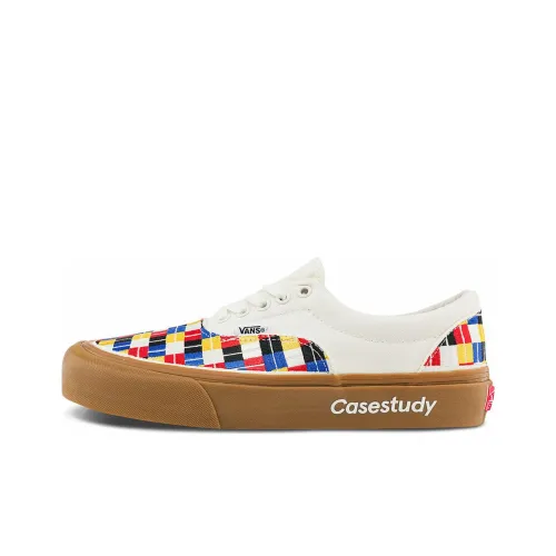 CASESTUDY x Vans Era Vlt LX Устойчивые к истиранию Дышащие Низкие Кеды Унисекс Белый Многоцветный