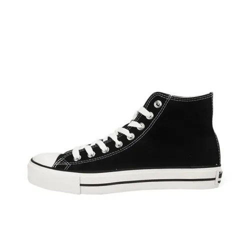 ISTEP High-Top Canvas Shoes Black Women's
