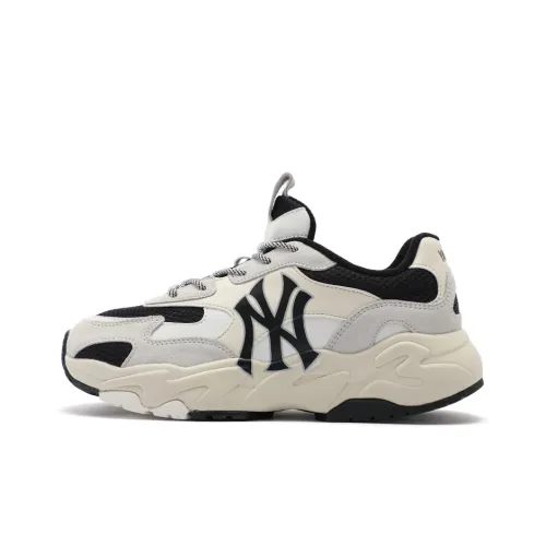 Mlb Base Logo Big Ball Chunky Амортизация Увеличение Высоты Низкий Топ Толстая Подошва Кроссовки Унисекс Черный