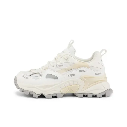 KAPPA Амортизаторы Shock Resistant Abrasion Resistant Низкий Топ Толстая подошва Кроссовки Унисекс Экрю