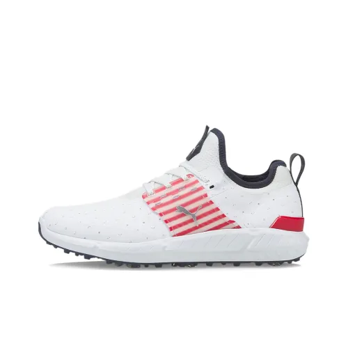 PUMA Ignite Articulate Любовь GOLF H8 Мягкий SPIKE Низкий Топ Обувь для гольфа Мужская Белый Красный Черный