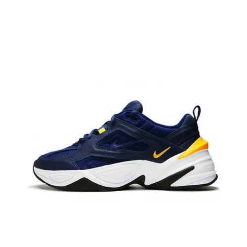 Nike M2K Tekno Non Slip Легкий Низкий Топ Тефлоновая Подошва Мужские Кроссовки Морской Синий