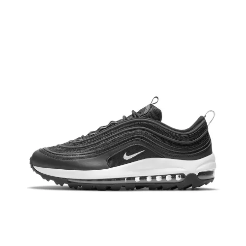 Nike Air Max 97 GOLF Низкий топ Обувь для гольфа Мужская Черный Белый