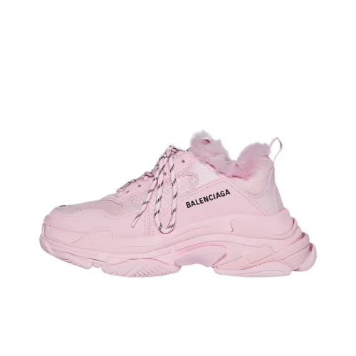 Balenciaga Triple S Low Топ Толстоподошвенные кроссовки Женские Розовый