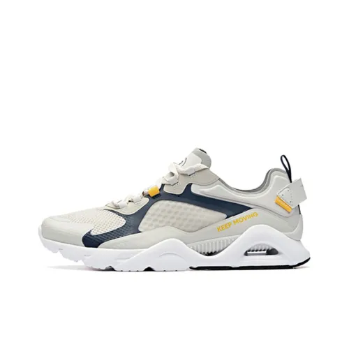 ANTA Амортизация Устойчивость к скольжению Отводящий влагу Дышащий Низкий Топ Толстая подошва Мужские кроссовки