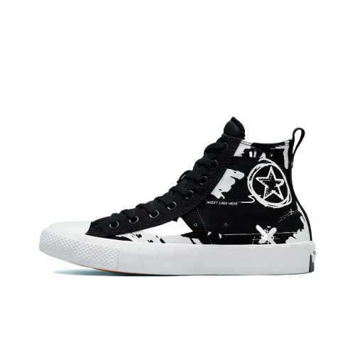 Конверс Unt1tl3d High Топ Кеды Унисекс Черный Белый