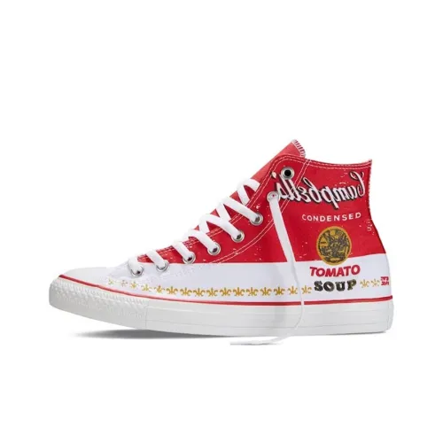 Converse Chuck Taylor All Star CT Hi Casino Andy Warhol High Топ Кеды Унисекс Красный Белый