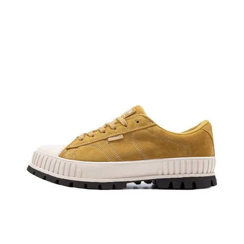 Палладий Pallashock90Sde Противоскользящие Устойчивые к износу Низкий Топ Кеды Унисекс Оранжевый Желтый Дымчатый Белый