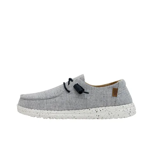 Heydude Женские повседневные туфли Low Top Ярко-белый Синий Женские
