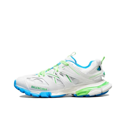 Balenciaga Track 1,0 Low Топ Толстоподошвенные кроссовки Женские Белые Зеленые