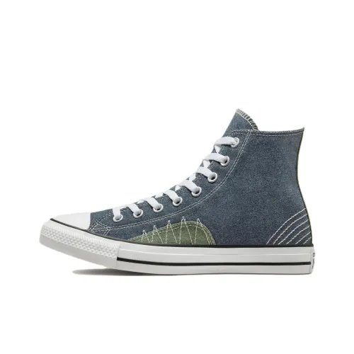 Converse Chuck Taylor All Star Expressive Craft Высокие Кеды Унисекс Морской Синий