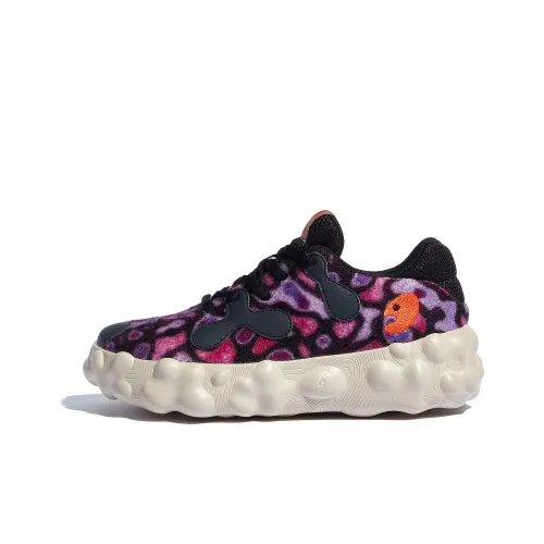 U.IN Женские повседневные туфли Low Top Фиолетовый Леопардовый принт Женские