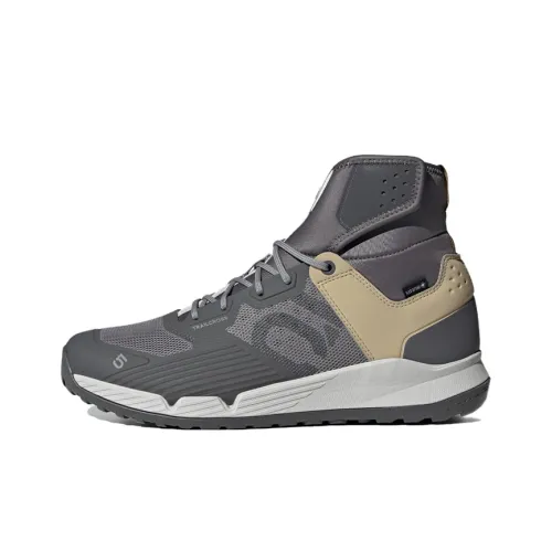 Adidas Five Ten Trailcross Slip-resistant High Top Велосипедные кроссовки Унисекс Серый Бежевый