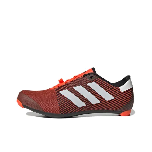 Adidas Велоспорт Slip-Resistant Abrasion-Resistant Легкий Низкий Топ Велосипедные Кроссовки Мужские Красный Черный