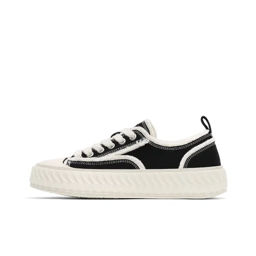 Dickies Low Top Canvas Shoes Black Women's