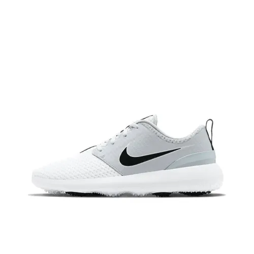 nike Roshe G Shock Absorbers Slip-resistant Low Golf Shoes Men's White Gray nike Roshe G Shock Absorbers Низкие мужские гольф-кеды противоскользящие белый и серый