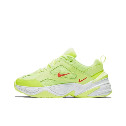 Nike M2K Tekno Slip-on Устойчивый к истиранию Низкий Топ Толстая подошва Кроссовки Унисекс Зеленый