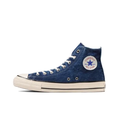 Конверс All Star US Ageddenim Hi High Топ Кеды Унисекс Сине-белый Версия для Японии