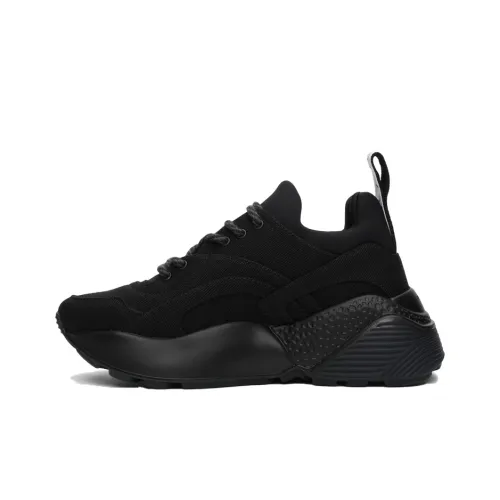 Stella McCartney Eclypse Логотип Лента Низкий Топ Толстая Подошва Кроссовки Женские Черные