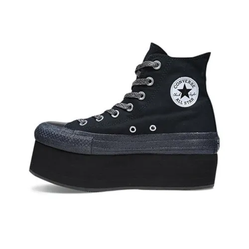 Miley Cyrus x Converse Chuck Taylor All Star Platform High Top Canvas Shoes Women's Black