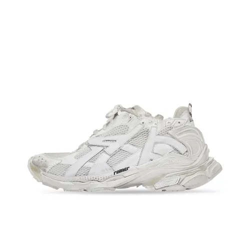 Balenciaga Runner Low Топ Кроссовки с Толстой Подошвой Мужские Белые