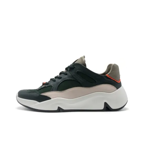 Ecco Tide Fun Low Топ Толстоподошвенные кроссовки Мужской Algae Зеленый